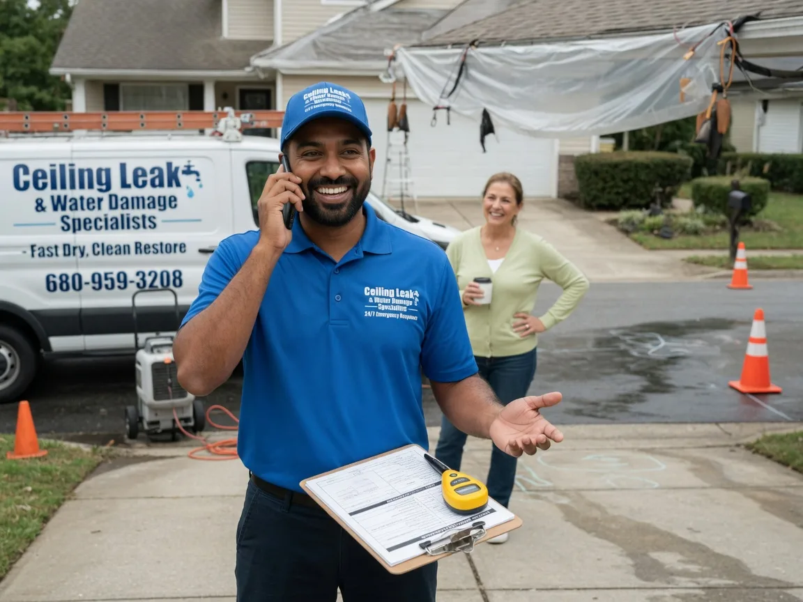 Ceiling Leak Cleanup Pendleton, IN FAQs